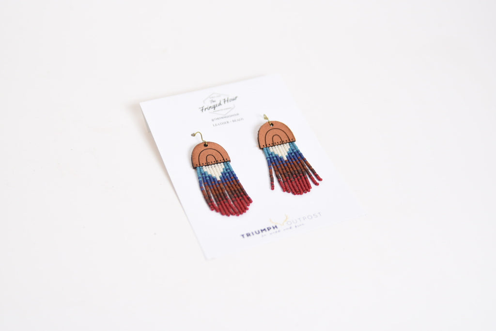 Leather+Beads Little Thunder Diffuser Earrings