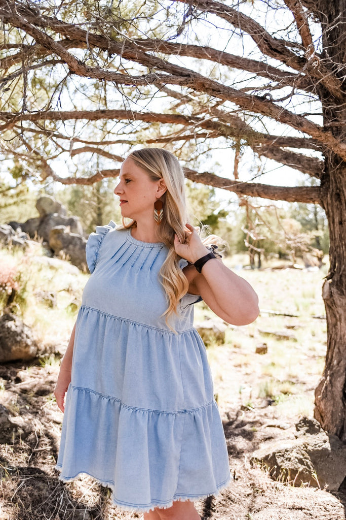 Leather+Beads Hex Diffuser Earrings