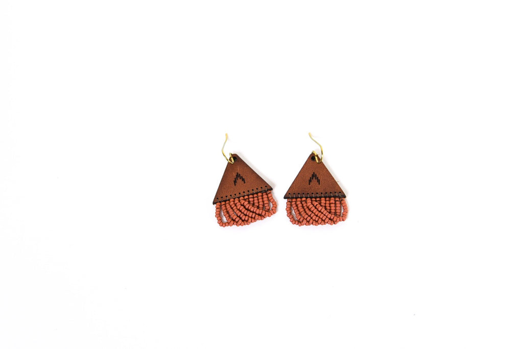 Leather+Beads Tiny Diffuser Earrings