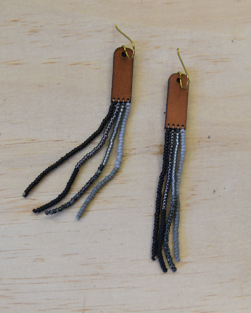 Daybreak Leather + Beads Inky Ombre