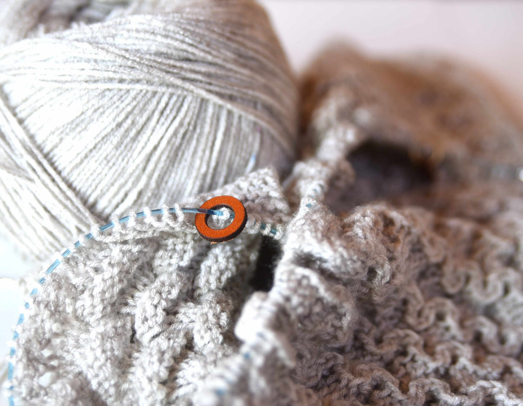 Leather Stitch Markers - Donuts